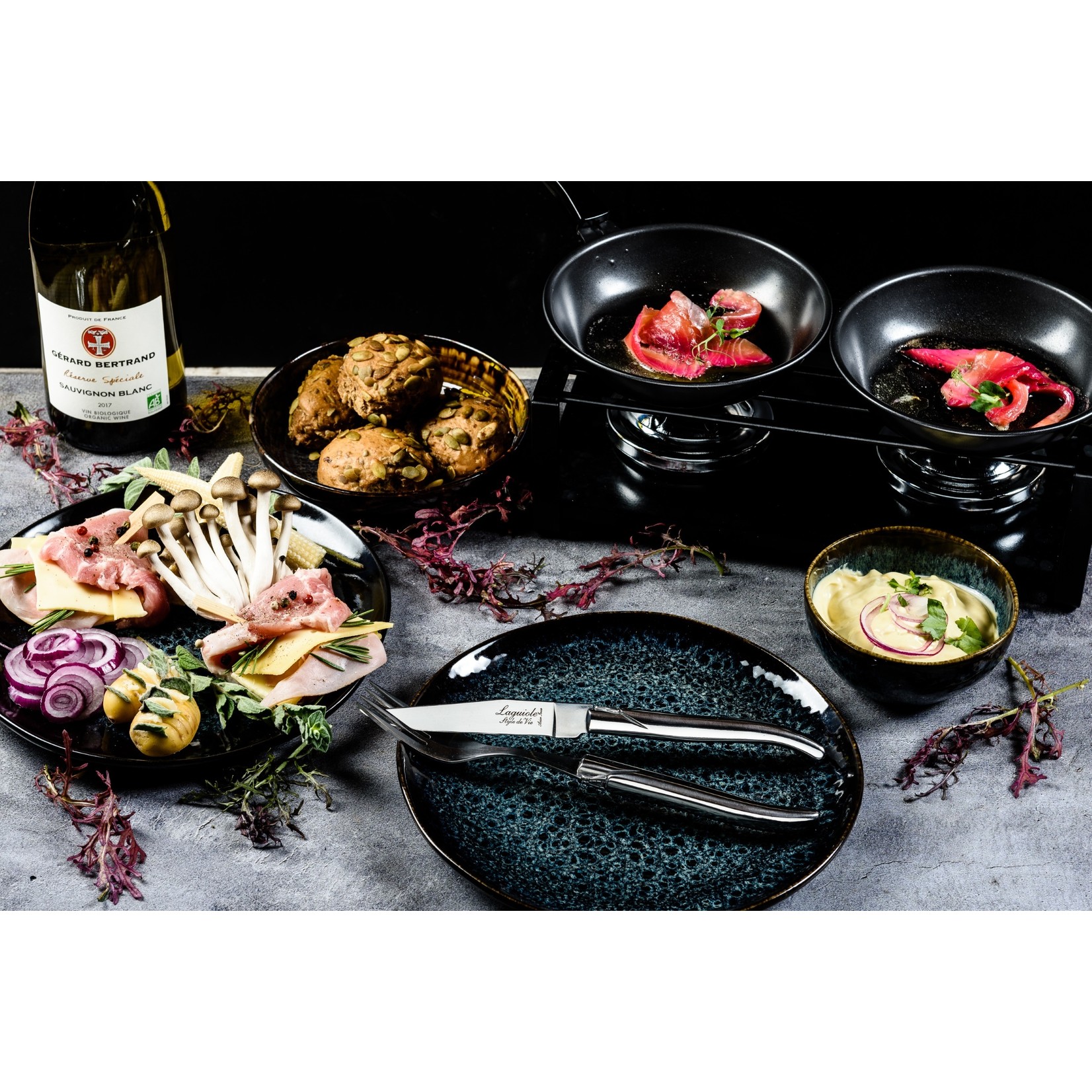 Laguiole Style de Vie Laguiole Style de Vie Luxury Line Steakmessenset 6-delig rvs