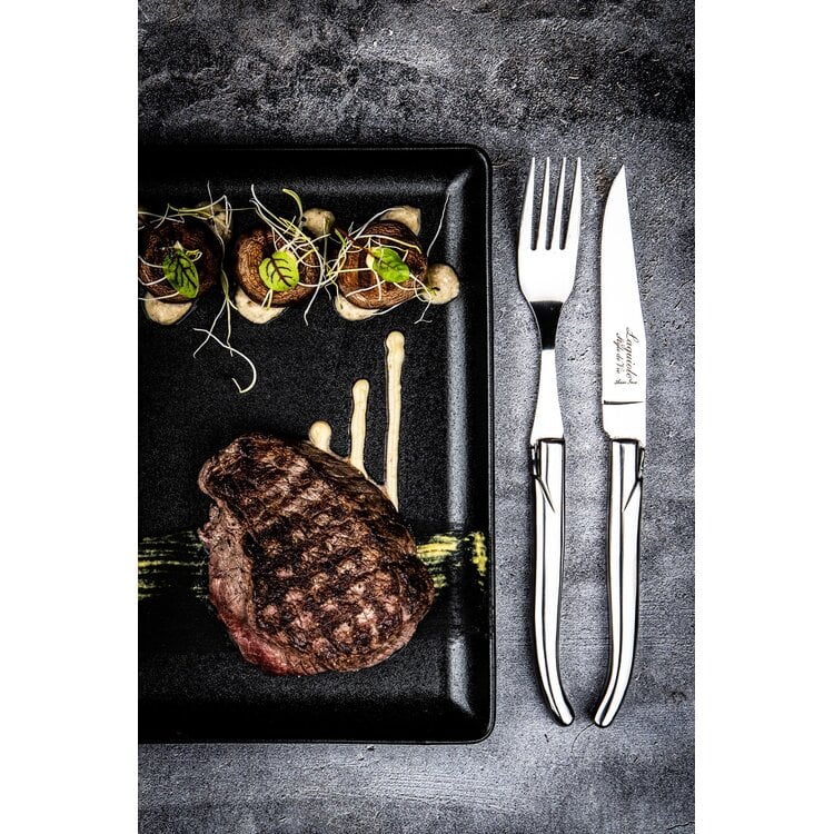 Laguiole Style de Vie Laguiole Style de Vie Luxury Line Steakmessenset 6-delig rvs