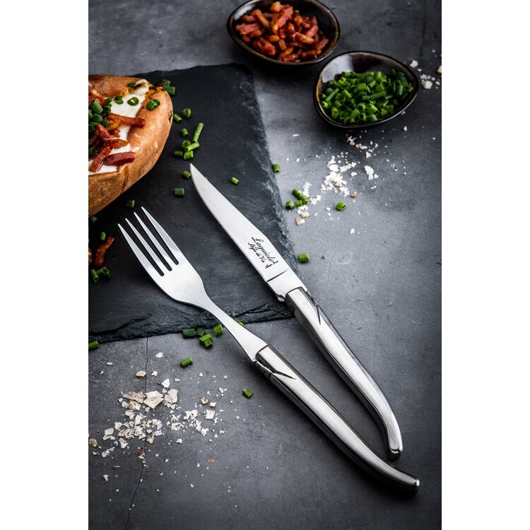 Laguiole Style de Vie Laguiole Style de Vie Luxury Line Steakmessenset 6-delig rvs