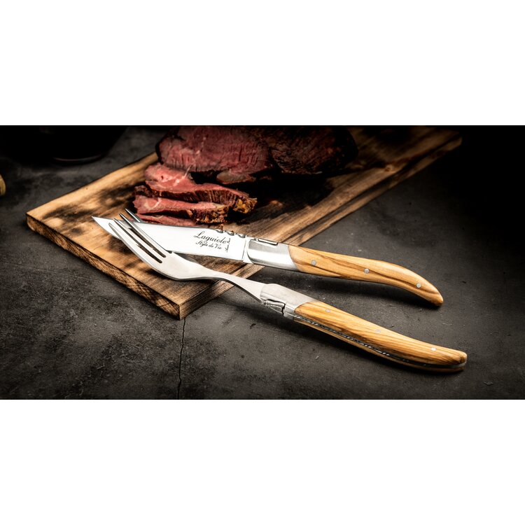 Laguiole Style de Vie Laguiole Style de Vie Luxury Line vorken 6-delig olijfhout