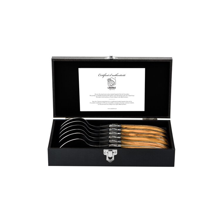 Laguiole Style de Vie Laguiole Style de Vie Luxury Line lepels olijfhout