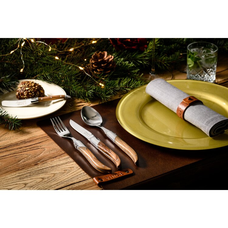 Laguiole Style de Vie Laguiole Style de Vie Luxury Line bestekset 16-delig olijfhout