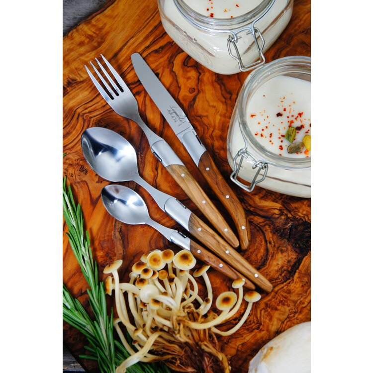 Laguiole Style de Vie Laguiole Style de Vie Luxury Line bestekset 16-delig olijfhout
