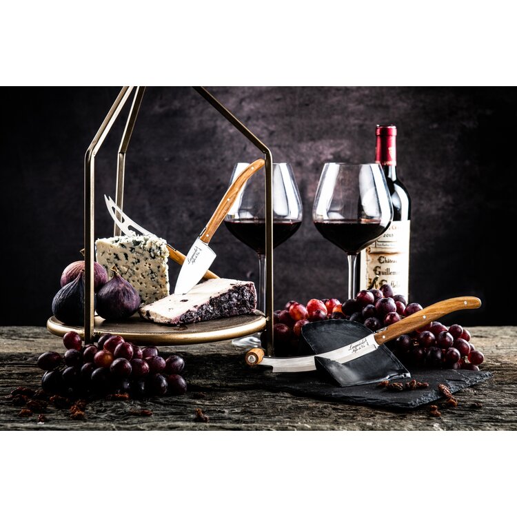 Laguiole Style de Vie Laguiole Style de Vie Luxury Line Kaasmessenset olijfhout 3-delig V2