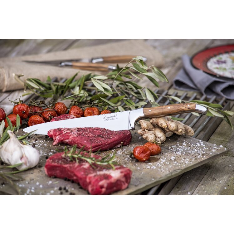 Laguiole Style de Vie Laguiole Style de Vie Luxury Line koksmes 20cm olijfhout