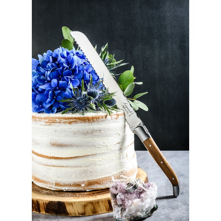 Laguiole Style de Vie Laguiole Style de Vie Luxury Line broodmes 20cm olijfhout