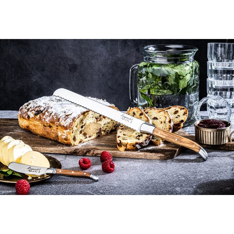 Laguiole Style de Vie Laguiole Style de Vie Luxury Line broodmes 20cm olijfhout