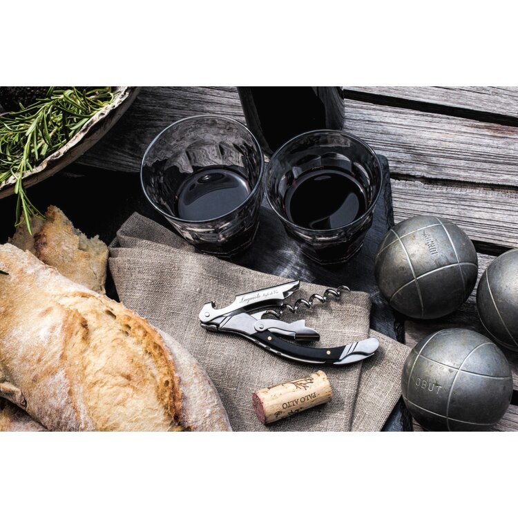 Laguiole Style de Vie Laguiole Style de Vie kurkentrekker zwart pakkahout