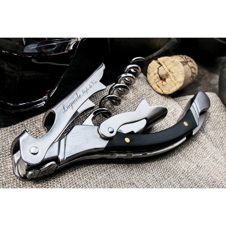 Laguiole Style de Vie Laguiole Style de Vie kurkentrekker zwart pakkahout