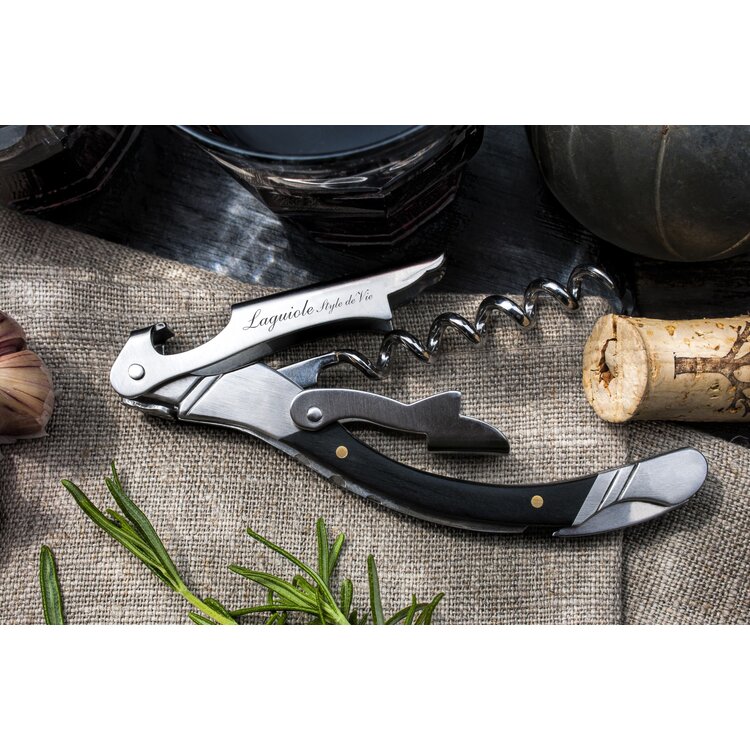 Laguiole Style de Vie Laguiole Style de Vie kurkentrekker zwart pakkahout