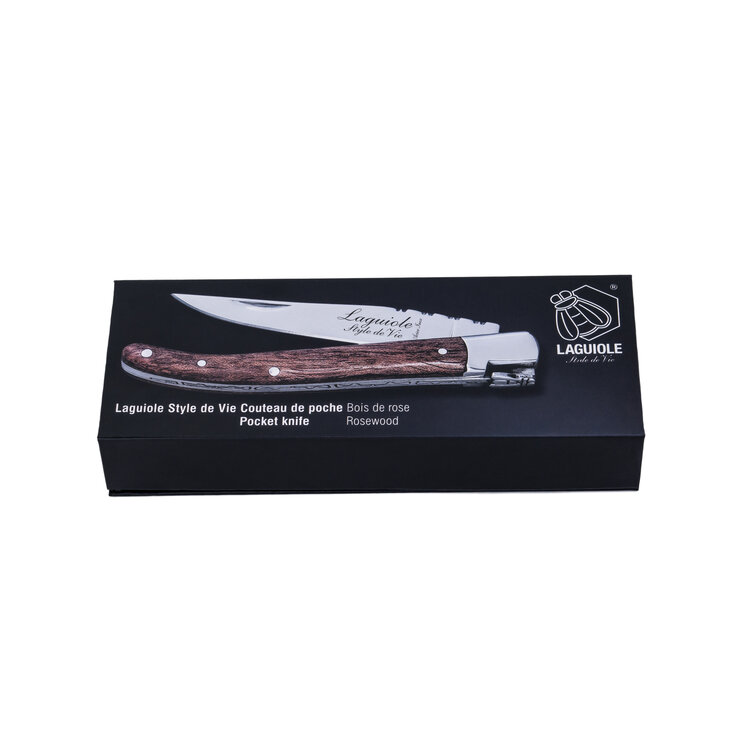 Laguiole Style de Vie Laguiole Style de Vie zakmes rood pakkahout