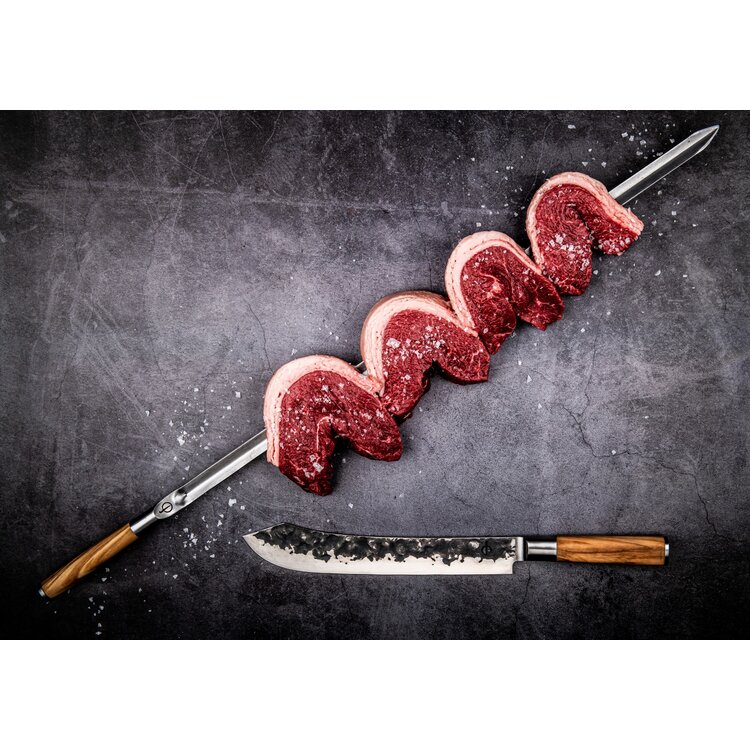 Forged Forged Churrasco spies v-vorm 60cm