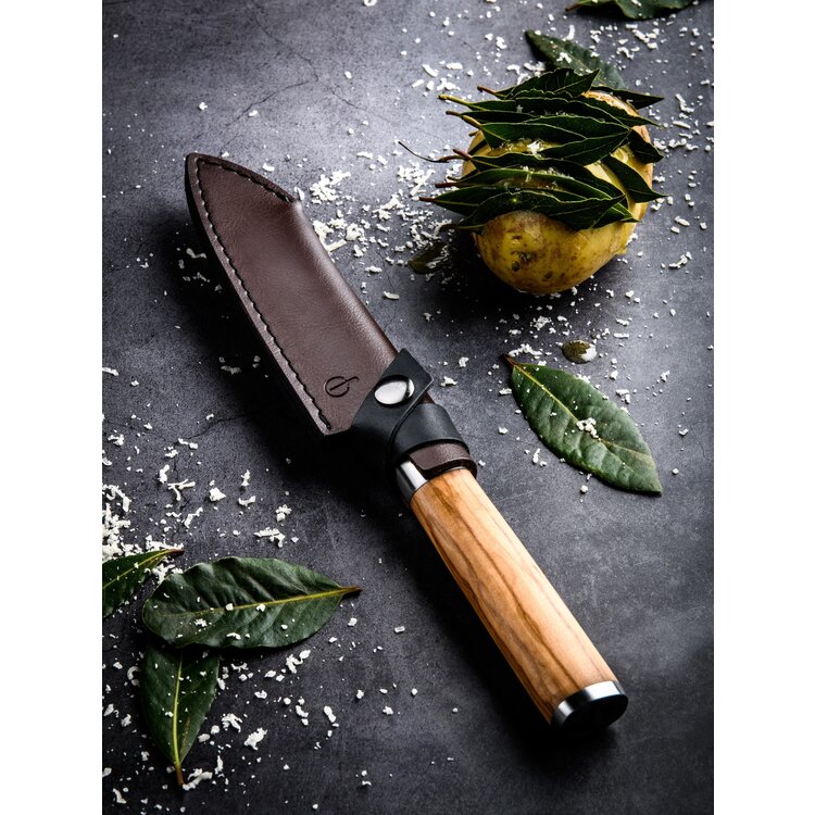 Forged Forged Essentials lederen hoes voor santokumes 14cm