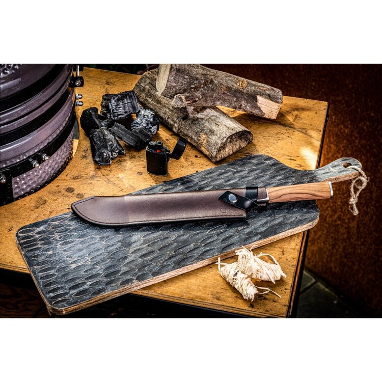 Forged Forged Essentials lederen hoes voor slagersmes