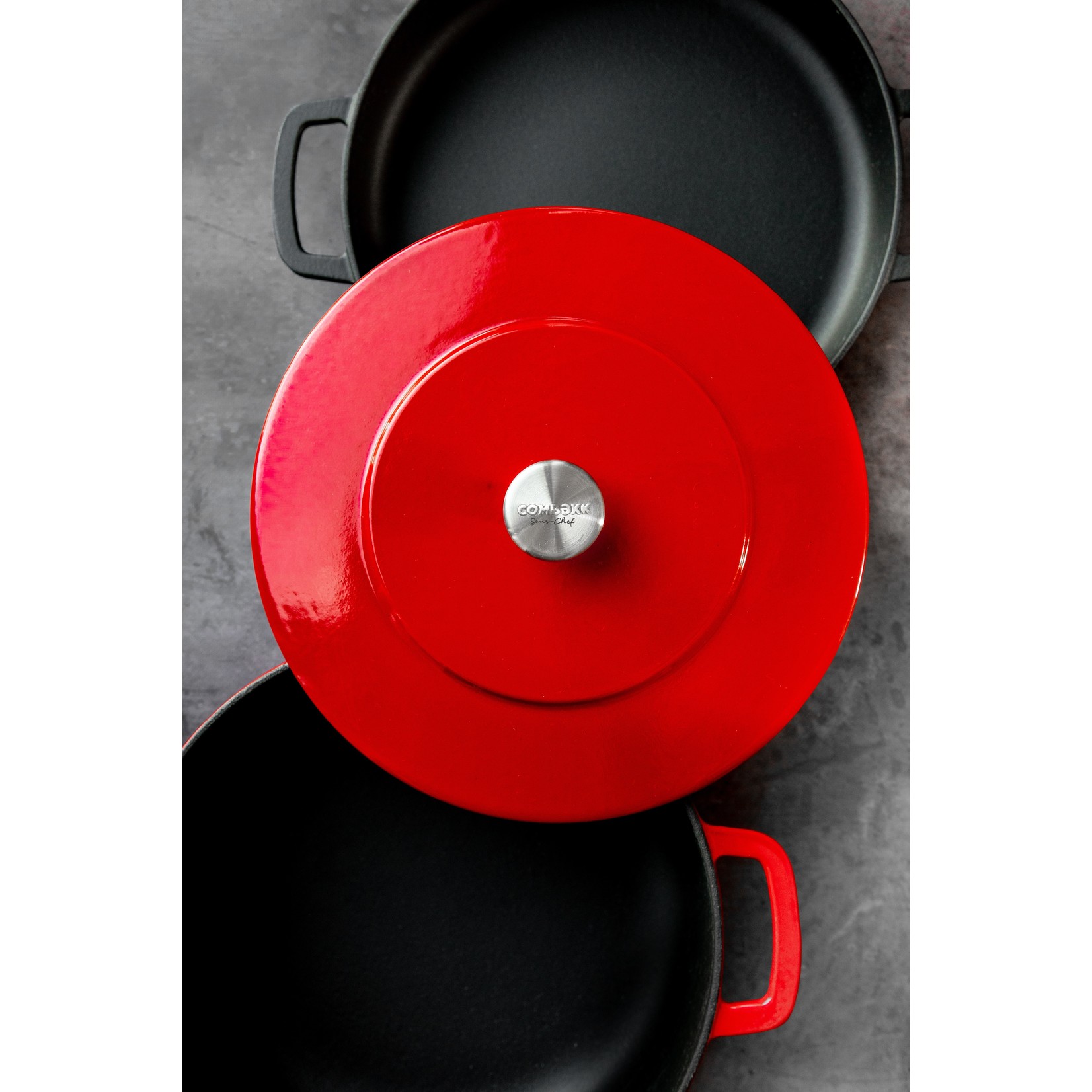 Combekk Combekk Sous-chef Dutch Oven braadpan 24cm, rood