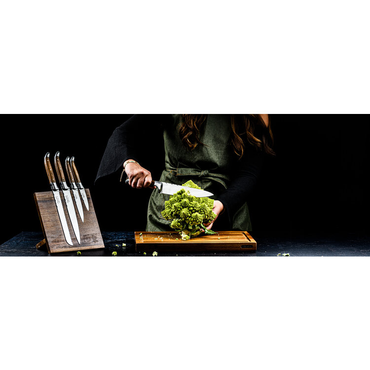 Laguiole Style de Vie Laguiole Style de Vie messenblok 5-delig olijfhout