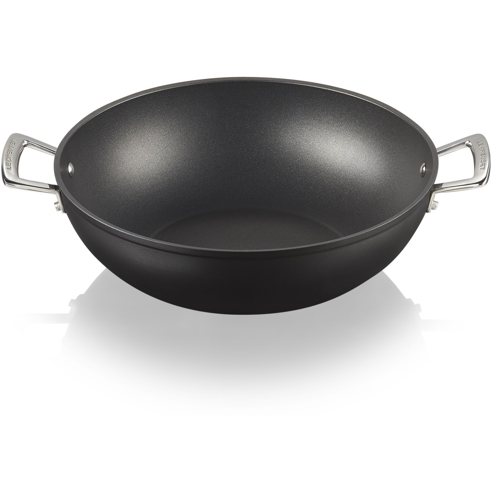 overzee statisch grillen Le Creuset anti-aanbak wokpan 32 cm, zwart - Mystore.nl