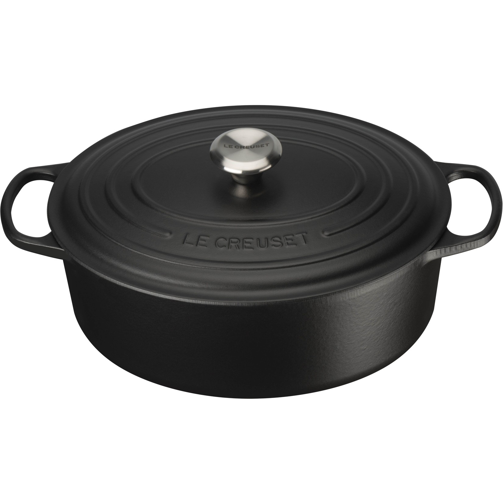 Le Creuset Le Creuset Gietijzeren ovale braadpan mat zwart, 31 cm, 6,3 l