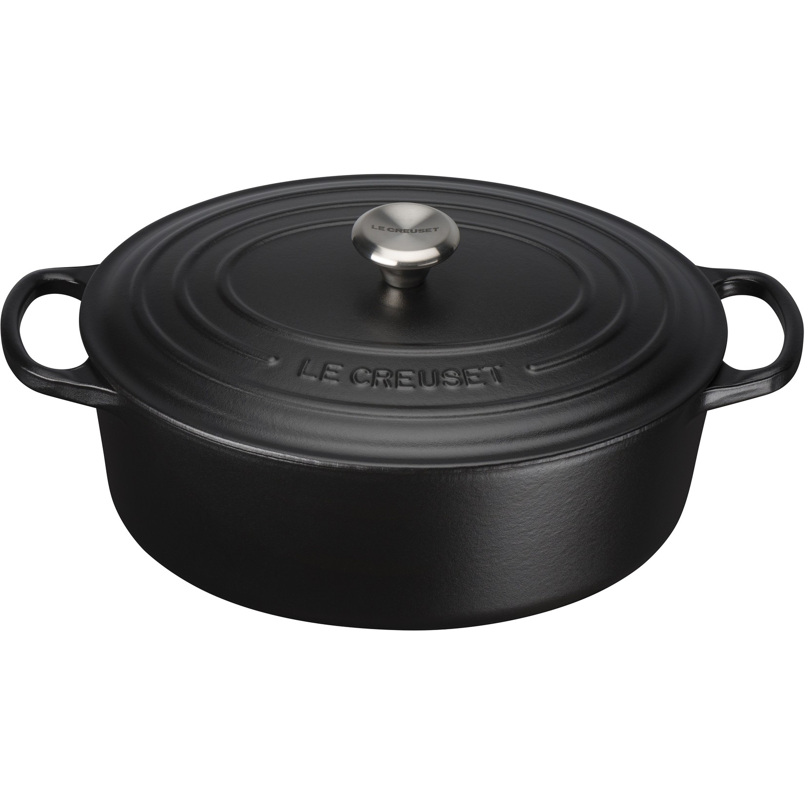 Le Creuset Le Creuset Gietijzeren ovale braadpan mat zwart, 27 cm, 4,1 l