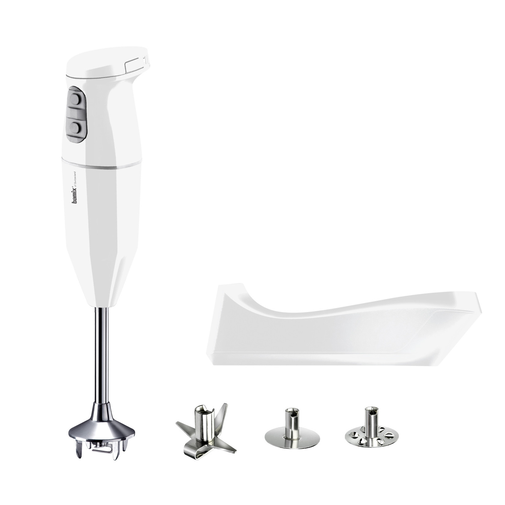 Bamix Bamix Cordless staafmixer wit, 2 snelheden