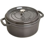 Staub Ronde cocotte 22 cm, grafietgrijs