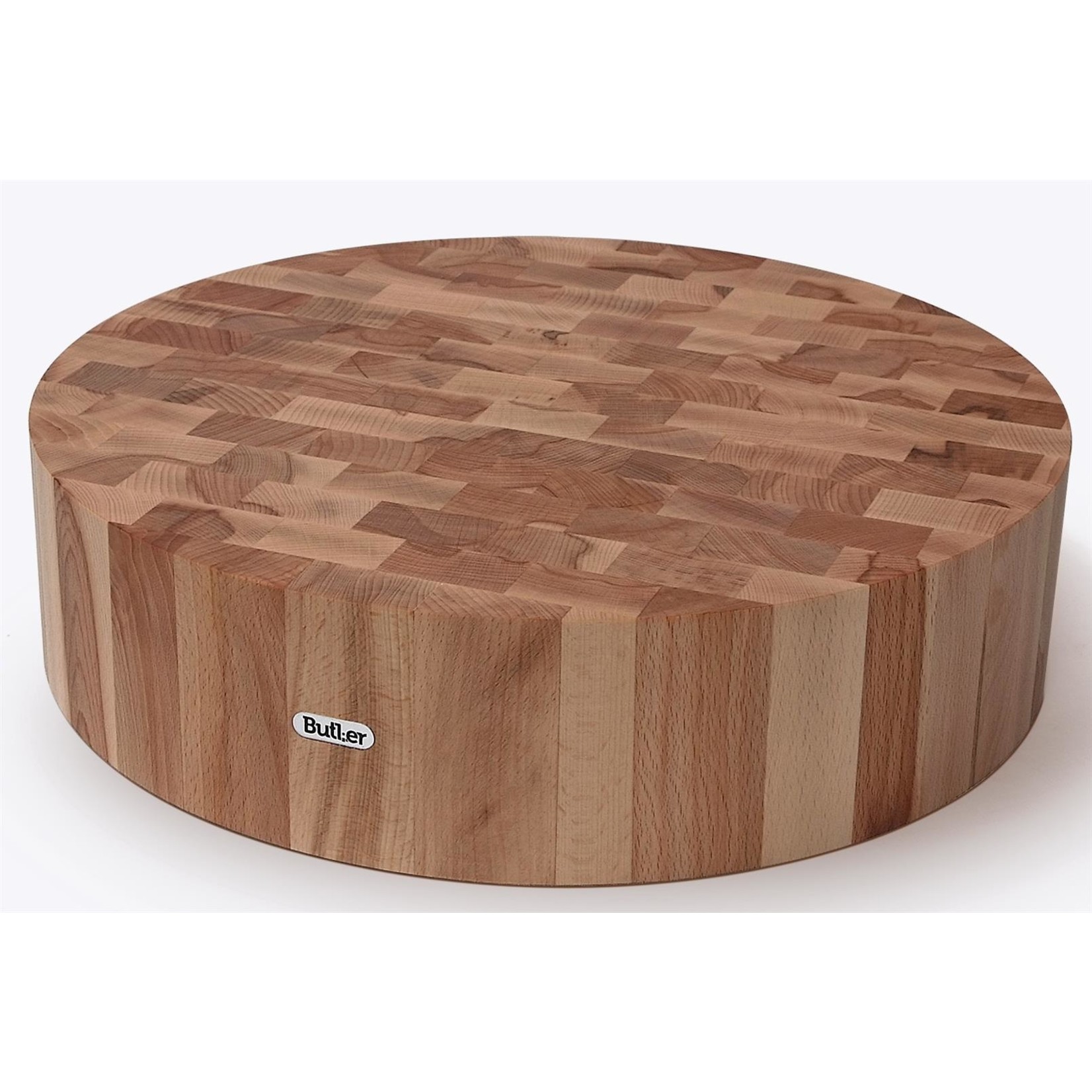 Sophie Minder Stressvol Butler hakblok rond beukenhout, 40 x 10 cm - Mystore.nl