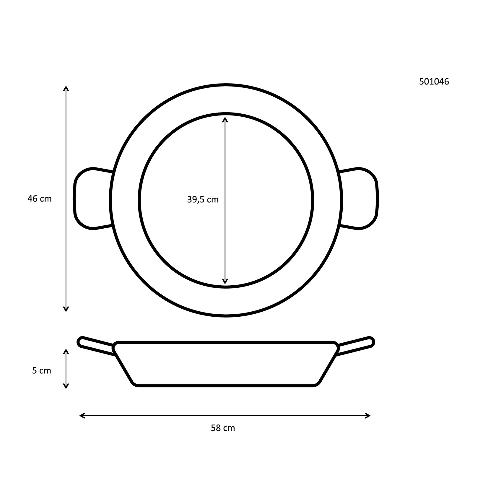 Ibili Ibili paella pan 46 cm