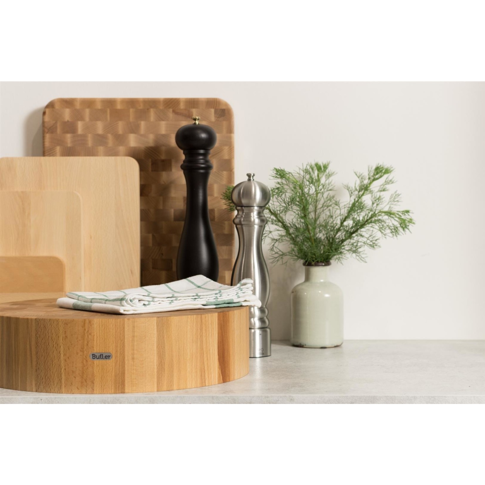 Butler Butler hakblok rond beukenhout, 40 x 10 cm