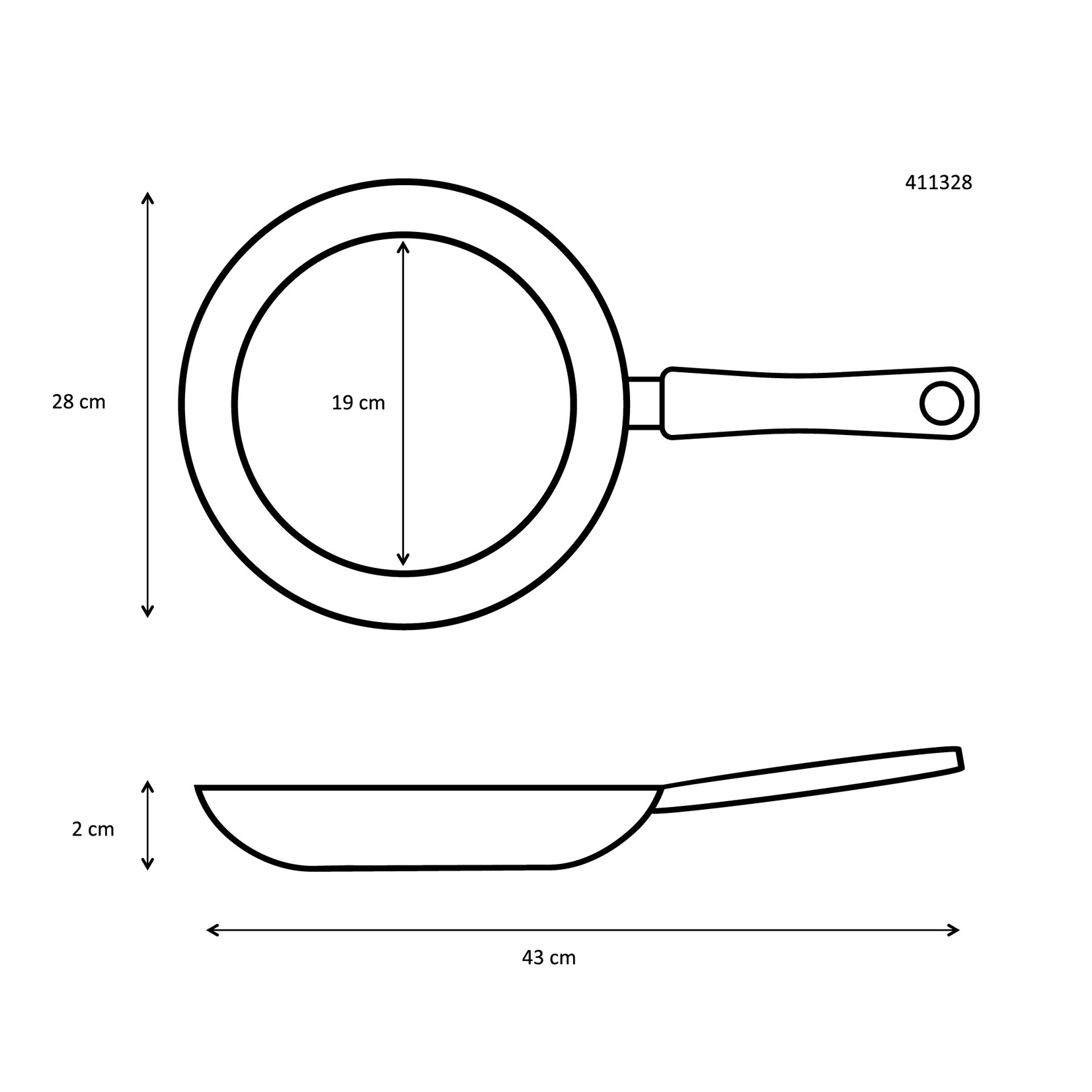 Ibili Ibili pannenkoekpan 28 cm