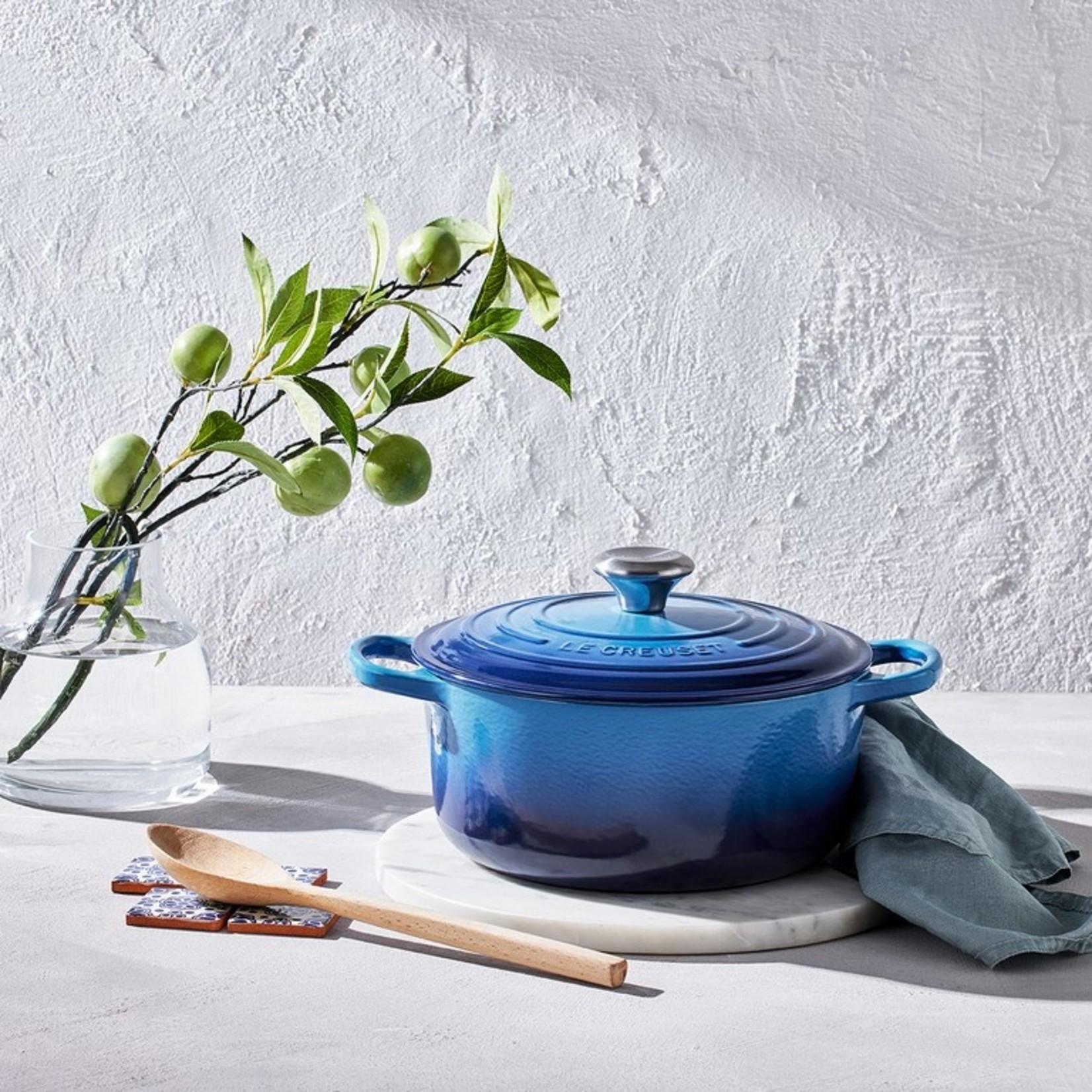 Le Creuset Le Creuset Gietijzeren ronde braadpan azure, 18 cm, 1,8 l