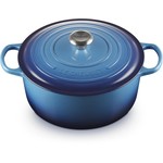 Le Creuset Gietijzeren ronde braadpan azure, 28 cm