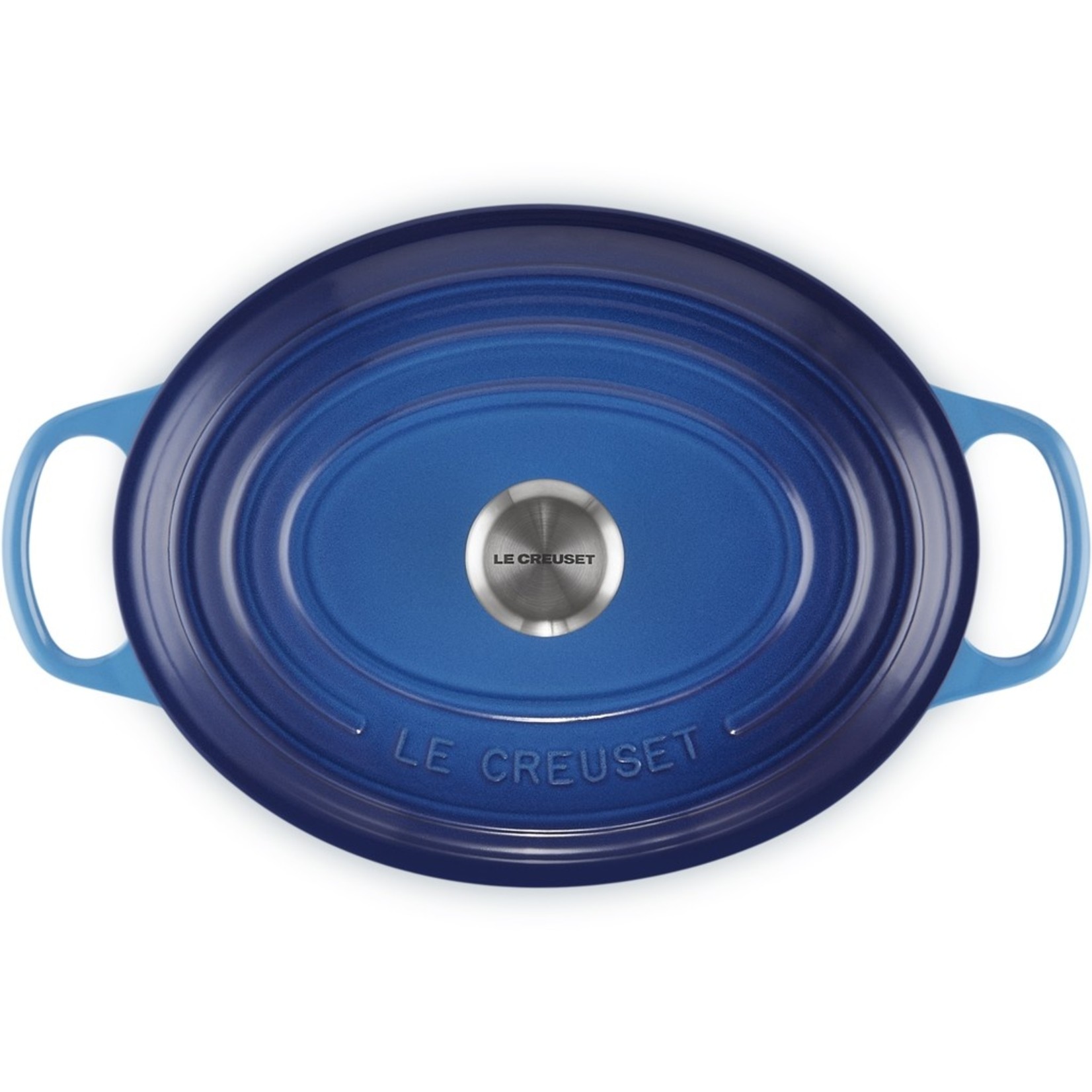 Le Creuset Le Creuset gietijzeren ovale braadpan azure, 27 cm, 4,1 l