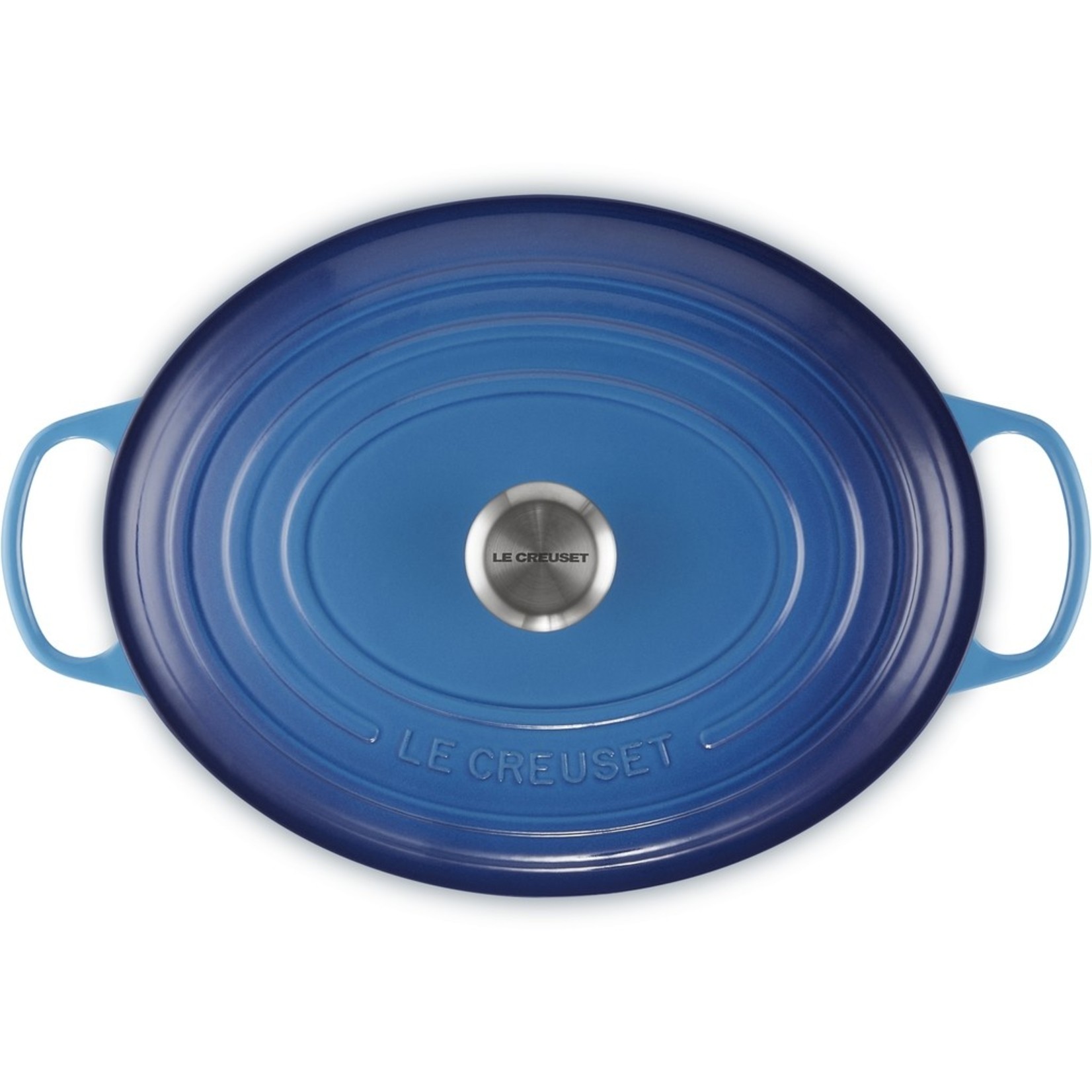 Le Creuset Le Creuset gietijzeren ovale braadpan azure, 33 cm, 7,5 l