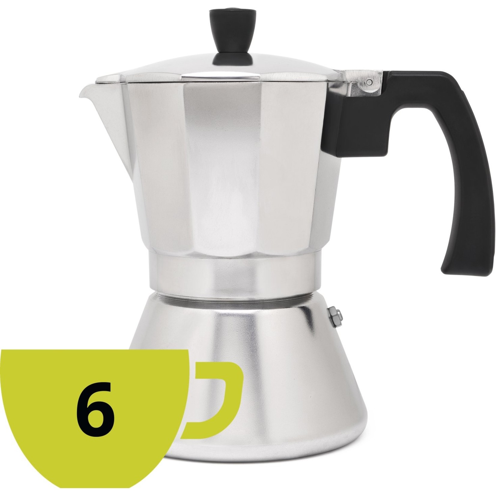 Leopold Vienna Leopold Vienna Espressomaker Tivoli 6-kops aluminium