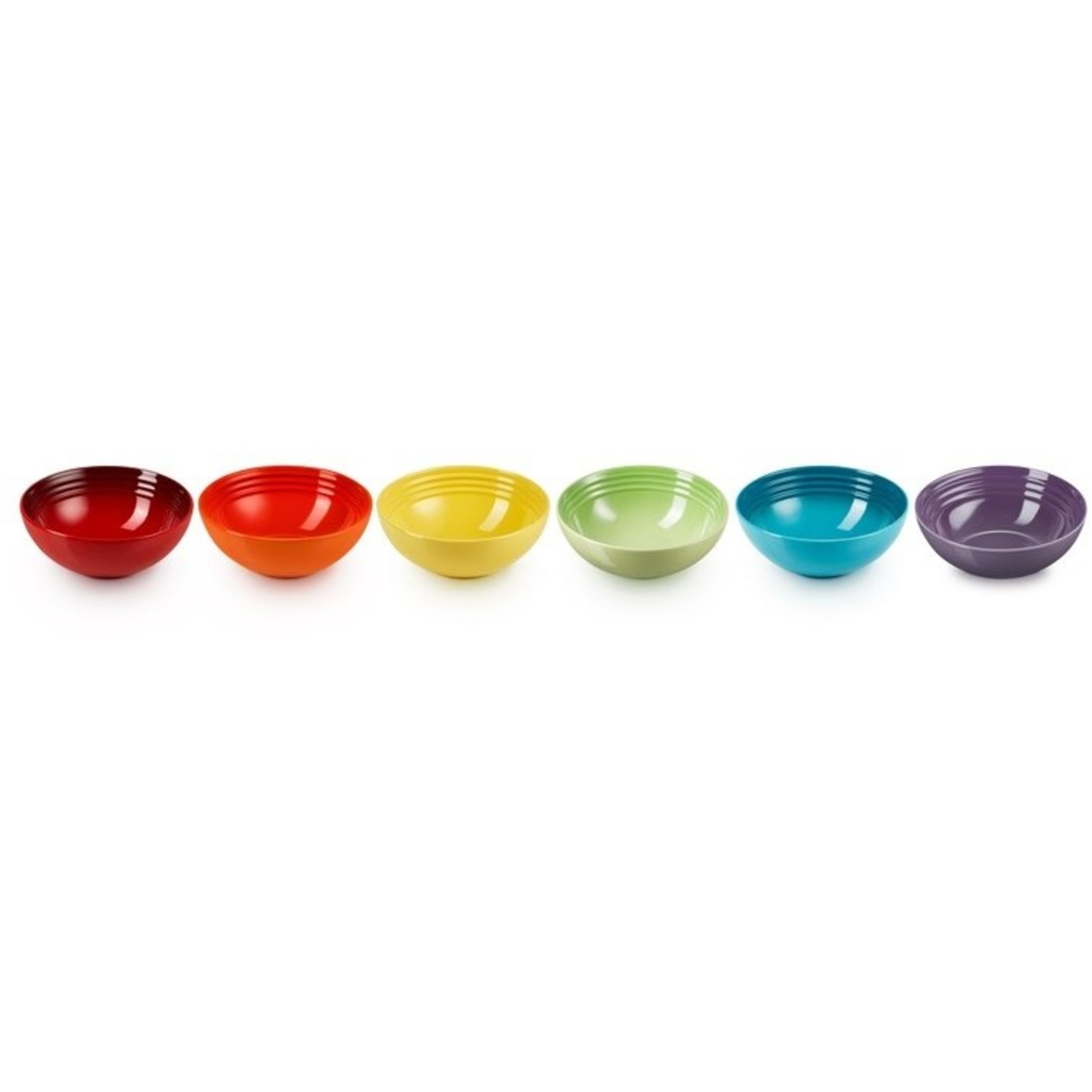 Le Creuset Le Creuset ontbijtkommen 6-delige set, regenboog, 16 cm