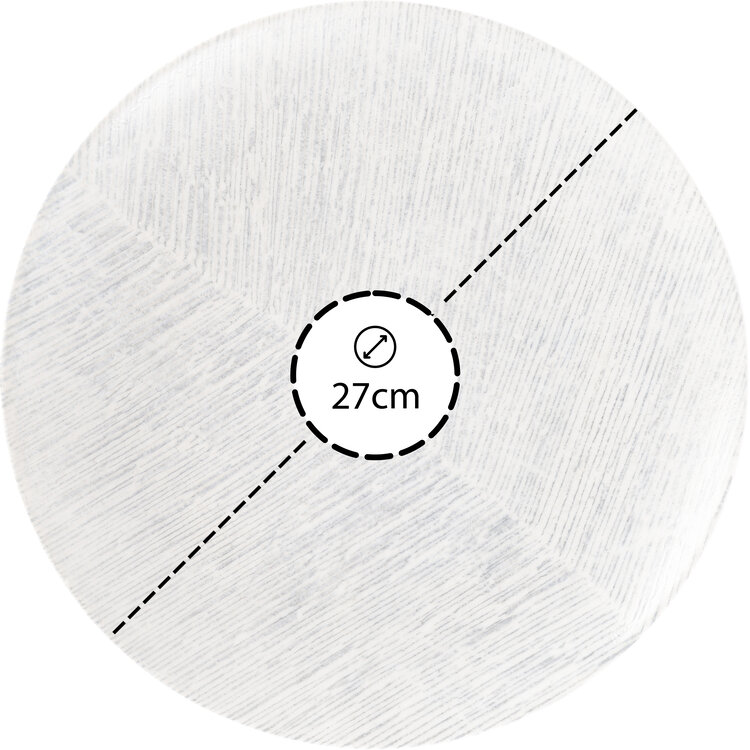 Hazel & Bos Hazel & Bos Juntos grano dinerbord, 27 cm, set van 6, porselein