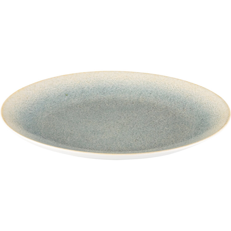 Hazel & Bos Hazel & Bos Juntos granulado pastel ontbijtbord, 24 cm, set van 6, porselein