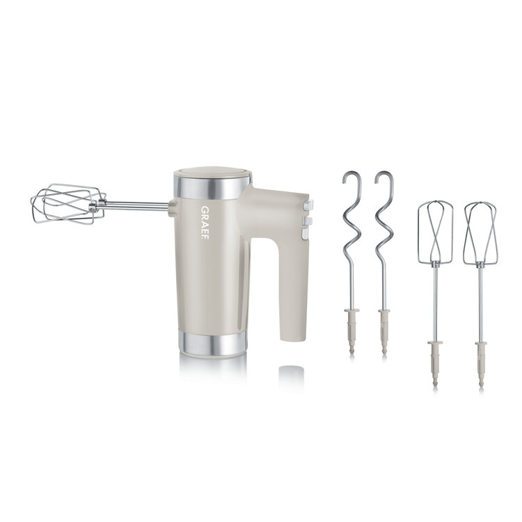 Graef Graef handmixer beige, twee extra opzetstukken
