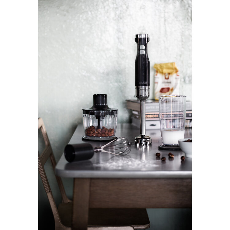Graef Graef staafmixerset zwart, met turbostand