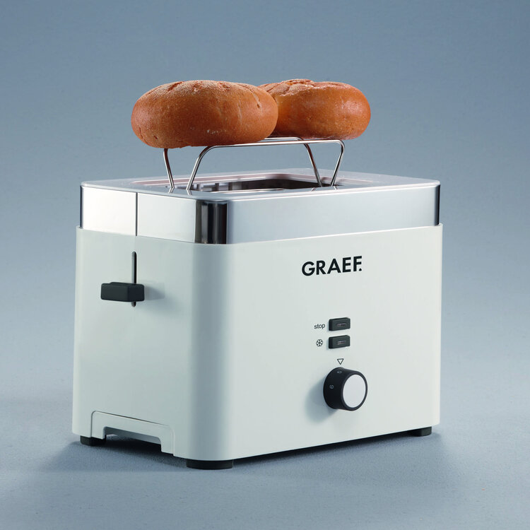 Graef Graef broodrooster wit, 2-slots, 6 standen