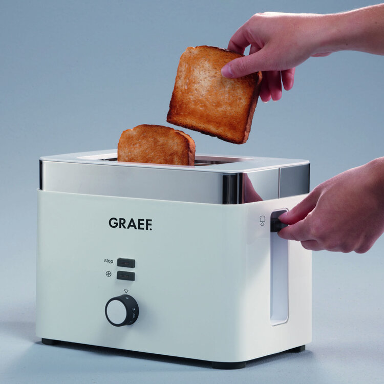 Graef Graef broodrooster wit, 2-slots, 6 standen