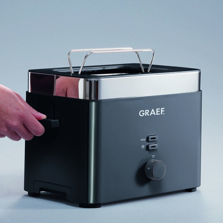 Graef Graef broodrooster zwart, 2-slots, 6 standen