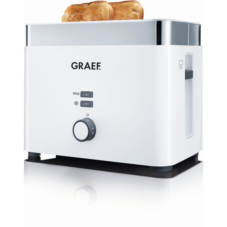 Graef Graef broodrooster wit, 2-slots, 6 standen