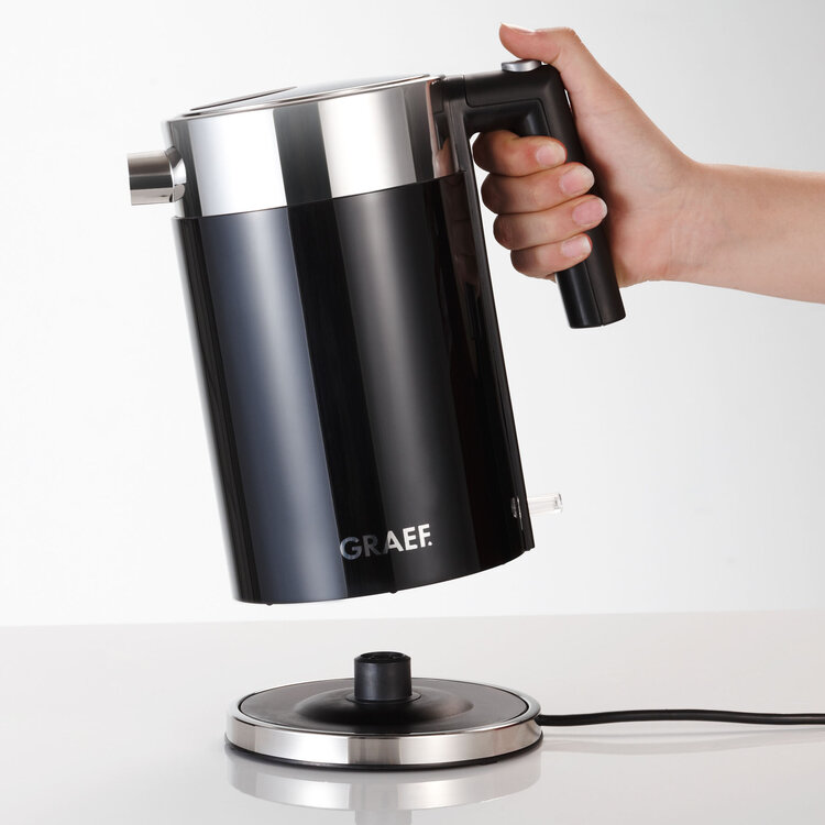 Graef Graef waterkoker zwart, 1,5 l, dubbelwandig