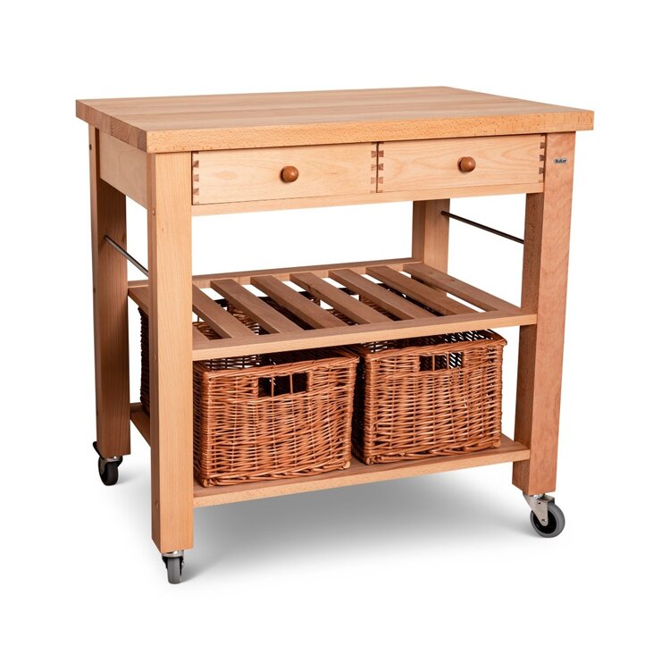 Butler Butler keukentrolley M-900, beukenhout, langshouten blad