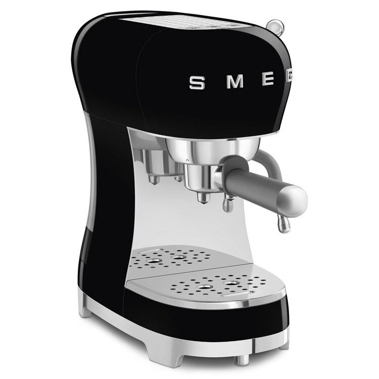 SMEG SMEG Espressomachine ECF02BLEU, zwart