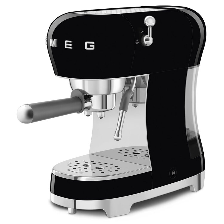 SMEG SMEG Espressomachine ECF02BLEU, zwart