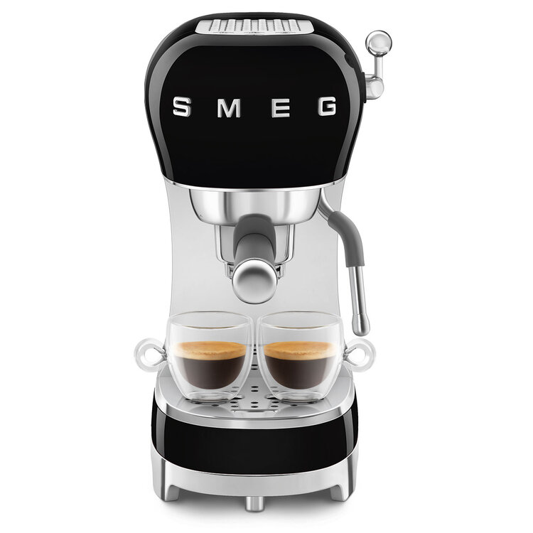 SMEG SMEG Espressomachine ECF02BLEU, zwart