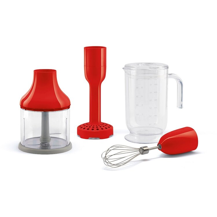 SMEG SMEG Staafmixer Accessoireset HBAC11RD, 4-delig, rood