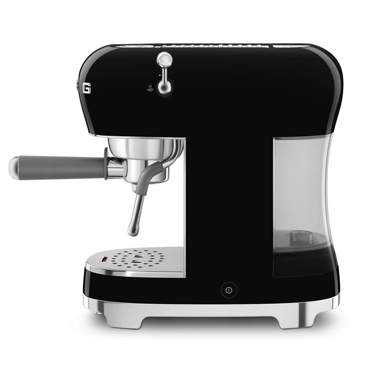 SMEG SMEG Espressomachine ECF02BLEU, zwart